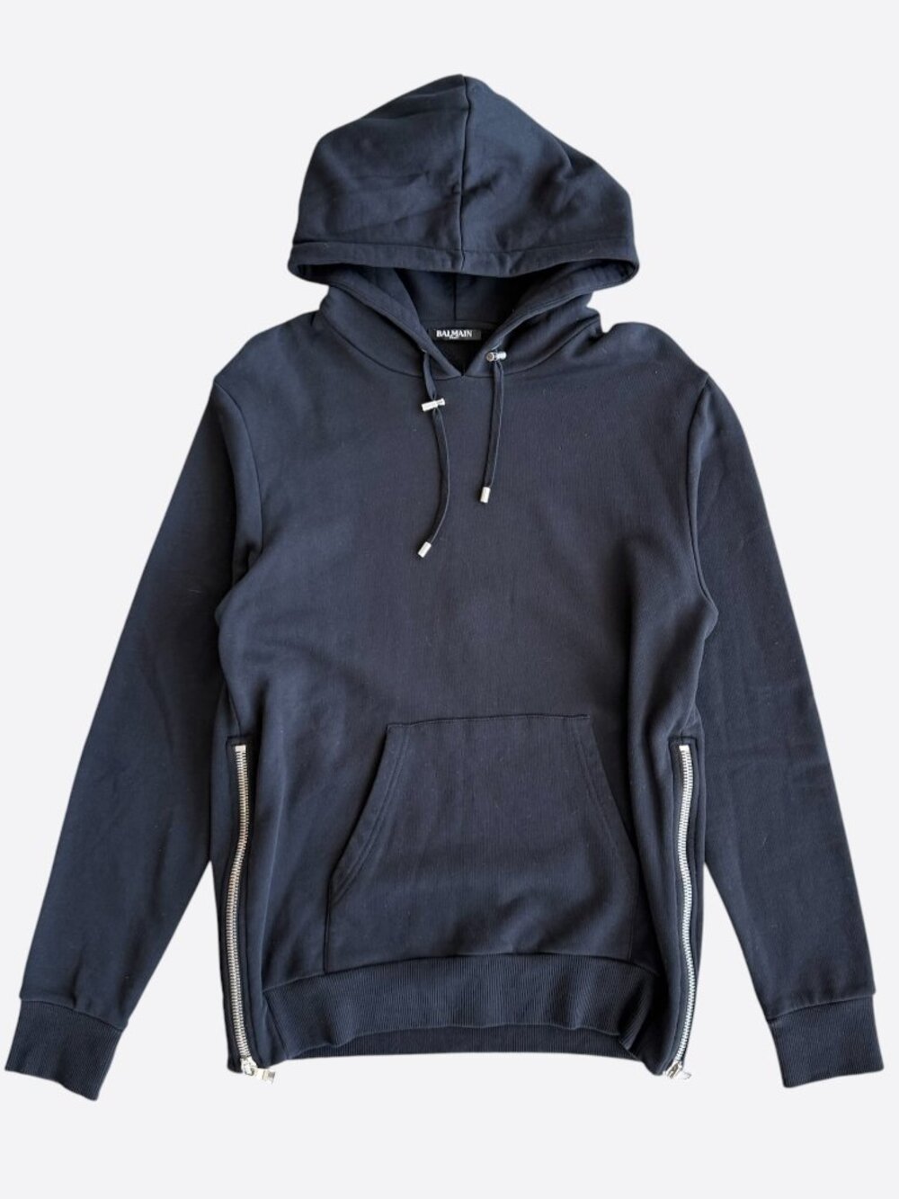 Balmain Black & White Logo Hoodie